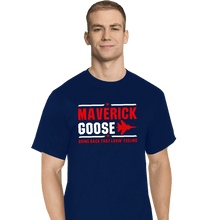 Load image into Gallery viewer, Shirts T-Shirts, Tall / Large / Navy Maverick And Goose
