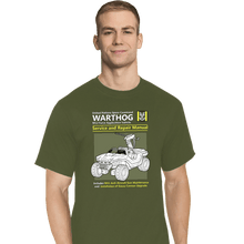 Load image into Gallery viewer, Daily_Deal_Shirts T-Shirts, Tall / Large / Military Green Warthog Manual