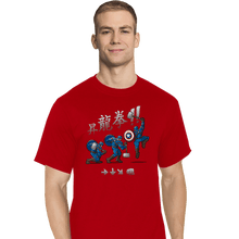 Load image into Gallery viewer, Secret_Shirts T-Shirts, Tall / Large / Red Captain Shoryuken!