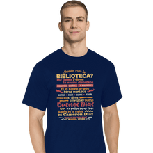 Load image into Gallery viewer, Shirts T-Shirts, Tall / Large / Navy The Bibliotecas Rap