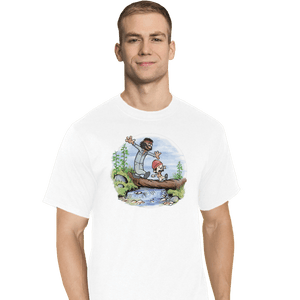 Daily_Deal_Shirts T-Shirts, Tall / Large / White Crossing The Blunt Bridge