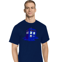 Load image into Gallery viewer, Daily_Deal_Shirts T-Shirts, Tall / Large / Navy Melting Tardis