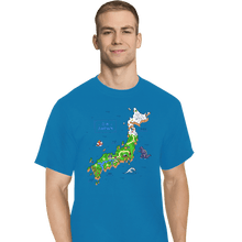 Load image into Gallery viewer, Secret_Shirts T-Shirts, Tall / Large / Royal Blue Super Japan World Map