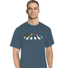 Load image into Gallery viewer, Secret_Shirts T-Shirts, Tall / Large / Indigo Blue The Pixels