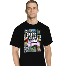 Load image into Gallery viewer, Daily_Deal_Shirts T-Shirts, Tall / Large / Black Grand Theft Floreda