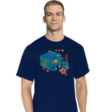 Load image into Gallery viewer, Daily_Deal_Shirts T-Shirts, Tall / Large / Navy Gamecube Remix