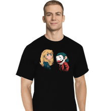 Load image into Gallery viewer, Daily_Deal_Shirts T-Shirts, Tall / Large / Black Mario And Peach