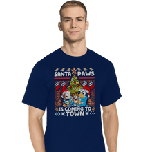 Load image into Gallery viewer, Daily_Deal_Shirts T-Shirts, Tall / Large / Navy Santa Paws Bluey Sweater