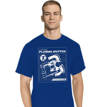 Load image into Gallery viewer, Daily_Deal_Shirts T-Shirts, Tall / Large / Royal Blue Plasma Cutter