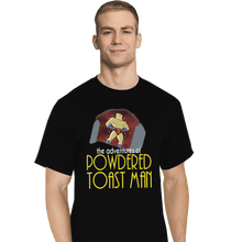 Load image into Gallery viewer, Shirts T-Shirts, Tall / Large / Black Powdered Toast Man
