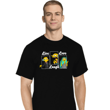 Load image into Gallery viewer, Daily_Deal_Shirts T-Shirts, Tall / Large / Black Live, Laugh, I Bring You Love