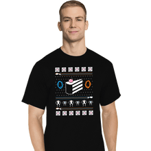 Load image into Gallery viewer, Shirts T-Shirts, Tall / Large / Black The Christmas Cake Is A Lie