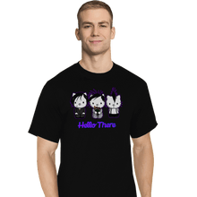 Load image into Gallery viewer, Shirts T-Shirts, Tall / Large / Black Hello There