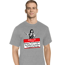 Load image into Gallery viewer, Daily_Deal_Shirts T-Shirts, Tall / Large / Sports Grey Inigo Hello