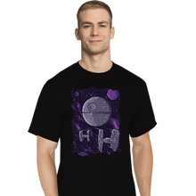 Load image into Gallery viewer, Daily_Deal_Shirts T-Shirts, Tall / Large / Black Pixel Death Star