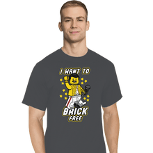 Load image into Gallery viewer, Shirts T-Shirts, Tall / Large / Charcoal I Want To Brick Free
