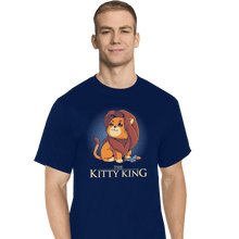 Load image into Gallery viewer, Shirts T-Shirts, Tall / Large / Navy The Kitty King