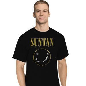 Shirts T-Shirts, Tall / Large / Black Suntan Lotion