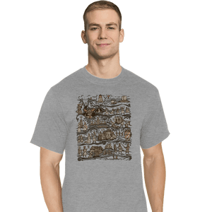 Daily_Deal_Shirts T-Shirts, Tall / Large / Sports Grey Tapestry Of The Quested Grail