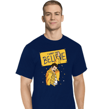 Load image into Gallery viewer, Daily_Deal_Shirts T-Shirts, Tall / Large / Navy I Want To Believe