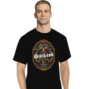 Shirts T-Shirts, Tall / Large / Black Connor MacLeod Ale