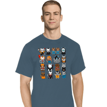 Load image into Gallery viewer, Secret_Shirts T-Shirts, Tall / Large / Indigo Blue Horror Kitties
