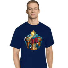 Load image into Gallery viewer, Daily_Deal_Shirts T-Shirts, Tall / Large / Navy Galactic Autumn