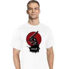 Load image into Gallery viewer, Shirts T-Shirts, Tall / Large / White Red Sun Swordsman