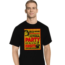 Load image into Gallery viewer, Secret_Shirts T-Shirts, Tall / Large / Black Delta House Flyer