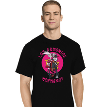 Load image into Gallery viewer, Daily_Deal_Shirts T-Shirts, Tall / Large / Black Los Demonios Hermanos