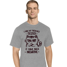 Load image into Gallery viewer, Daily_Deal_Shirts T-Shirts, Tall / Large / Sports Grey Patience Tested