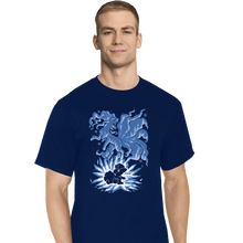 Load image into Gallery viewer, Shirts T-Shirts, Tall / Large / Navy The Ice Tailed Fox Within