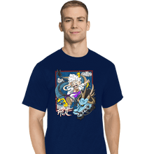 Load image into Gallery viewer, Secret_Shirts T-Shirts, Tall / Large / Navy Dragon Fight