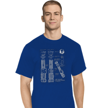 Load image into Gallery viewer, Daily_Deal_Shirts T-Shirts, Tall / Large / Royal Blue Lightside Schematics
