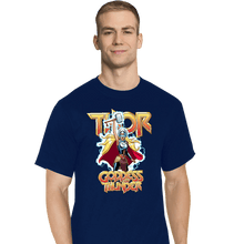 Load image into Gallery viewer, Daily_Deal_Shirts T-Shirts, Tall / Large / Navy Mighty Thor