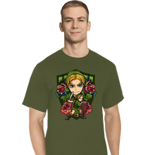 Load image into Gallery viewer, Secret_Shirts T-Shirts, Tall / Large / Military Green Link Crest