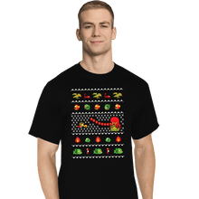 Load image into Gallery viewer, Shirts T-Shirts, Tall / Large / Black Alex Kidd In Christmas World