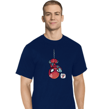 Load image into Gallery viewer, Shirts T-Shirts, Tall / Large / Navy Chibi Spider