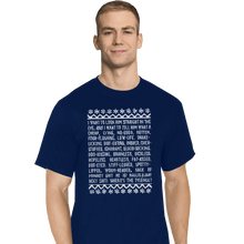 Load image into Gallery viewer, Shirts T-Shirts, Tall / Large / Navy Clark Tirade