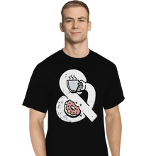 Load image into Gallery viewer, Shirts T-Shirts, Tall / Large / Black Coffee and Donuts