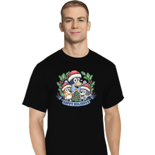 Load image into Gallery viewer, Daily_Deal_Shirts T-Shirts, Tall / Large / Black Bluey Holidays