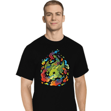 Load image into Gallery viewer, Shirts T-Shirts, Tall / Large / Black Rainbow Dragon