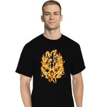 Load image into Gallery viewer, Shirts T-Shirts, Tall / Large / Black Golden SSj4