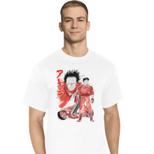 Load image into Gallery viewer, Shirts T-Shirts, Tall / Large / White Kaneda And Tetsuo Sumi-e
