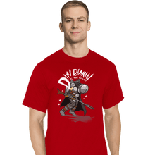 Load image into Gallery viewer, Shirts T-Shirts, Tall / Large / Red Mando Vs The Galaxy