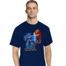 Load image into Gallery viewer, Shirts T-Shirts, Tall / Large / Navy Torn Between Beasts