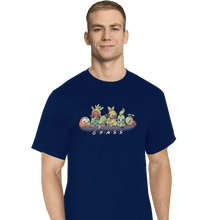 Load image into Gallery viewer, Shirts T-Shirts, Tall / Large / Navy Grass Friends