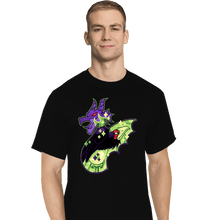 Load image into Gallery viewer, Shirts T-Shirts, Tall / Large / Black Magical Silhouettes - Maleficent