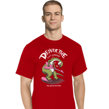 Load image into Gallery viewer, Shirts T-Shirts, Tall / Large / Red Last Dinosaur Vs The World