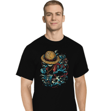 Load image into Gallery viewer, Shirts T-Shirts, Tall / Large / Black Colorful Pirate
